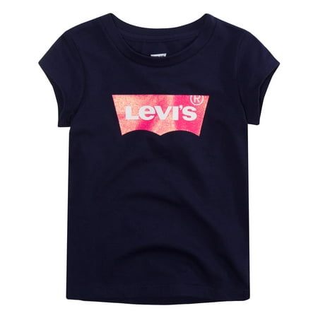 Levi's Toddler Girls' Short Sleeve Batwing T-Shirt, Sizes 2T-4T