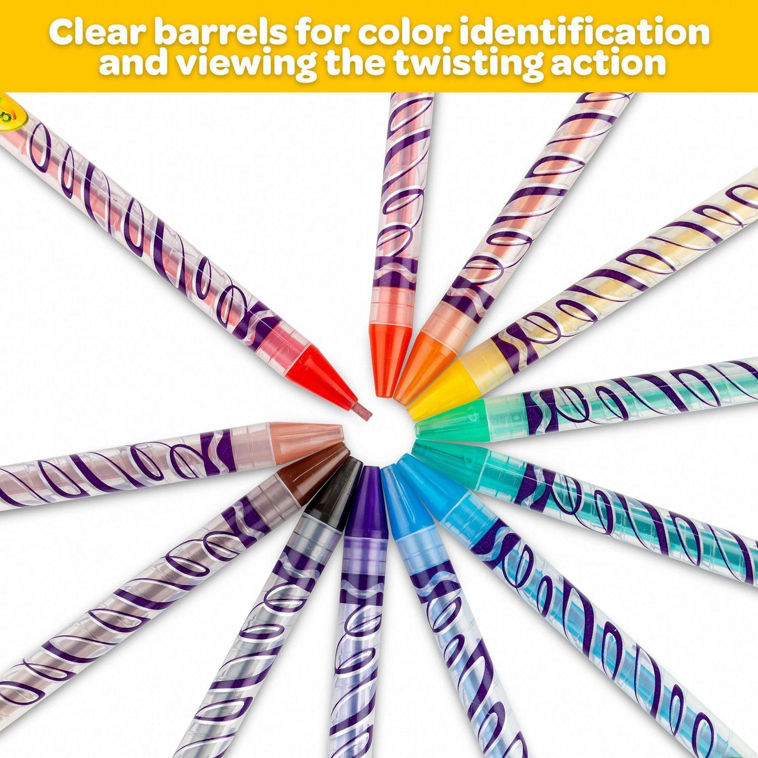 Crayola Twistables Coloured Pencils, 24 Count, 24 Twistable Coloured Pencils