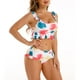 thumbnail image 4 of Moda mujer estampado Bikini Push-Up Pad traje de baño traje de baño conjunto de ropa de playa Fridja  nalpqowj57302, 4 of 8
