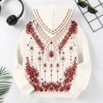 thumbnail image 4 of Abcomgle Girls Halloween Hoodie 10-12 Gothic Spider Floral Print Sweatshirts with Hooded Oversized Long Sleeve Pullover Sweatshirts with Pocket Winter Kids Sweaters Girls, 4 of 5