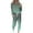 Mint Green 1, variant on Kaemgyyd Womens Two Piece Outfits Casual Plus Size Sweatsuits Tracksuit Crew Neck Tops Matching Drawstring Jogger with Pockets
