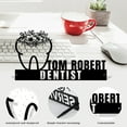 thumbnail image 5 of KAINSY Desk Name Plate Personalized | Custom Name Plate for Desk | Metal Office Desk Plaque | Office Decor | Desk Accessories Name Tags | Appreciation Gifts for Doctor Dental Practitioners(8inch), 5 of 8