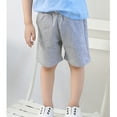 thumbnail image 2 of Toddler Little Kids Big Boys Jogger Knit Shorts with Pocket 2-12T,Gray, 2 of 6