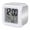 Gray, Silver, White, variant on Navy Blue Ombre Digital Alarm Clock for Bedrooms,Smart LED Alarm Clock with 7 Color Changing Night Light,Aesthetic Art Farmhouse Gradient Blue Silent Wake Up Clocks for Sleep Study Cooking 3.2"x3.2"