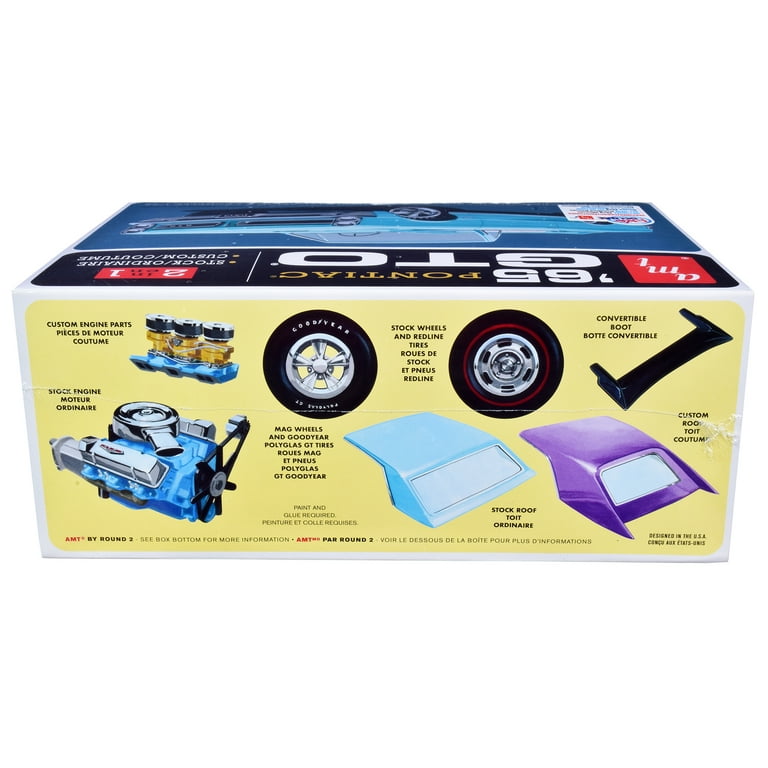 AMT Classic Model Kit - 1965 Pontiac GTO Plastic Car Build - 2-in