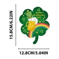 thumbnail image 3 of St. Patrick's Promotion,24 Pcs St.Patrick's Day Paper Towels, Irish Day Green Plaid Shamrock Round Disposable Towels Dinner Dessert Paper Towels for Irish Holiday Party, 3 of 4