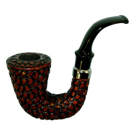 Wood Pipe Carving Shire Carved Hungarian Calabash Wood Tobacco Pipe w/ Saddle Stem & Filter..., By Shire Pipe Ship from US ()