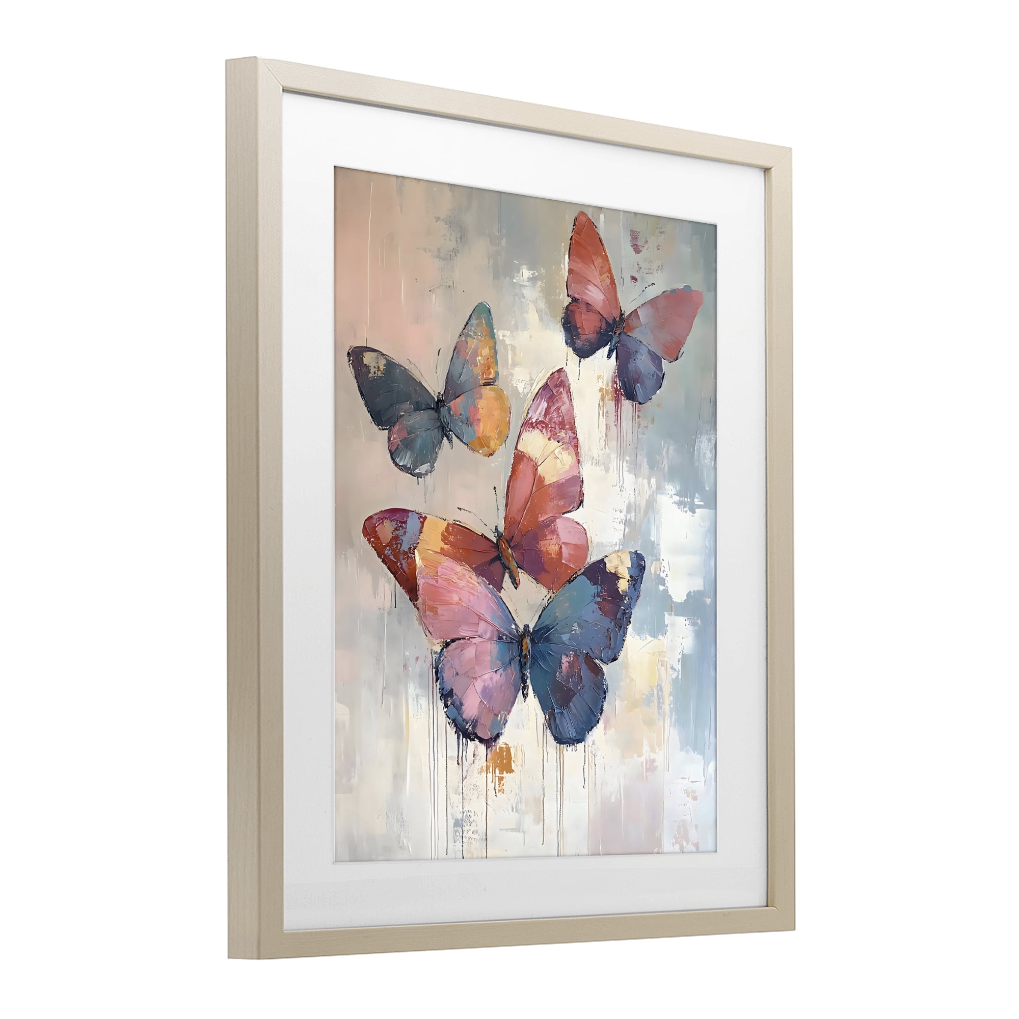 Stupell Industries Butterfly Beauty in Flight Birch Framed Print Under Glass, design by Creative Studio