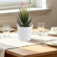 thumbnail image 5 of Artificial Potted Plants with White Plastic Pots for Home and Office Decor, Small Flower Arrangements for Indoor Spaces, 5 of 5
