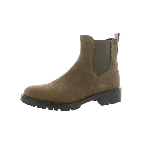 Sam Edelman Womens Jaclyn Leather Lug Sole Ankle Boots Taupe 8.5 Medium (B,M)