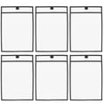 thumbnail image 1 of MasteelfCA 6 Pcs Pochettes Réutilisables en PVC Transparent Effaçables à Sec avec 6 Stylos pour Bureau Organisation de Classe Fournitures Pédagogiques (Noir), 1 of 7