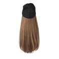 thumbnail image 1 of Minnieouse Gorro de peluca de invierno para mujer, pelo largo sintético portátil, recto, Flexible, Artificial, térmico, para niñas Cuidado del cabello Marrón claro, 1 of 6