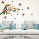 thumbnail image 1 of Pegatinas de pared de colibrí y flor, 2 hojas extraíbles, de 76 x 60 cm, vinilo 3D., 1 of 9
