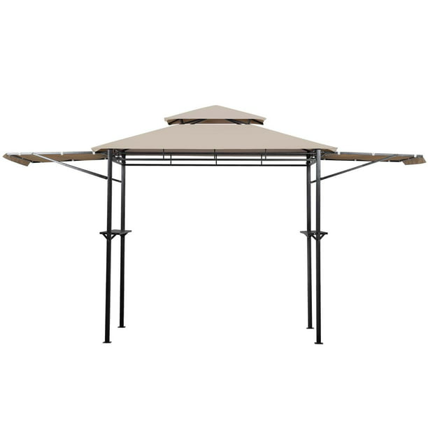 Ainfox 8' x 4' 2-Tier Grill Gazebo Canopy BBQ Outdoor Patio Shelter ...