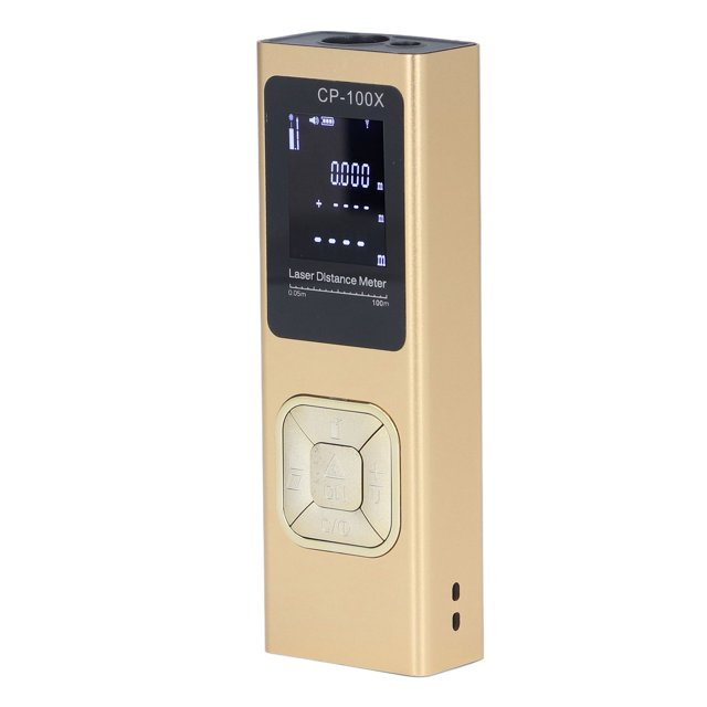 Digital Display Laser Rangefinder, Handheld Aluminum Alloy Live Voice Broadcast Waterproof Ultrathin Distance Meter Continuous Measurement for Architecture