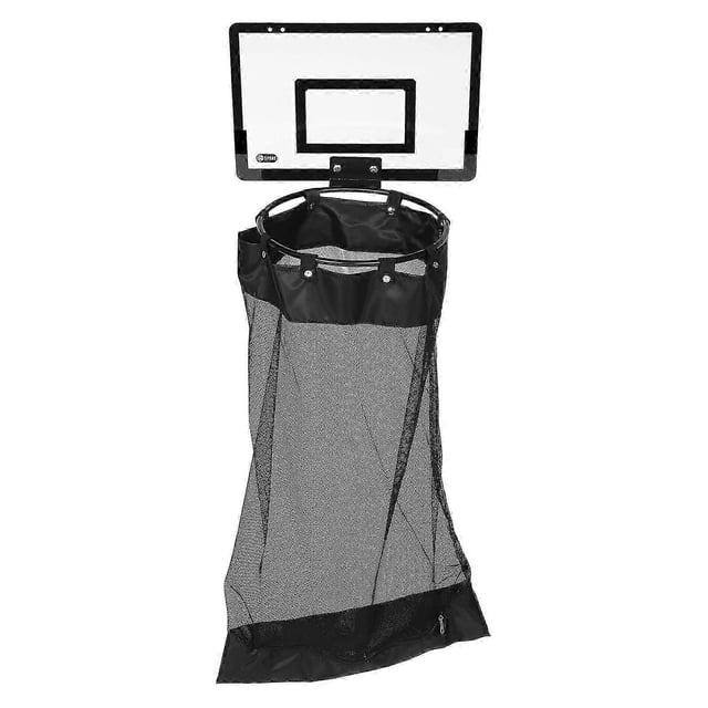 Over the Door Basketball Hamper, Zippered Laundry Basket for Space Saving Storage, Hanging Mesh Organizer for Bathrooms and Bedrooms