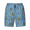 thumbnail image 4 of Lsque Mens Swim Trunks Blue paisley pattern Pattern - Bathing Suit Compression Liner - Beach Swim Shorts Swimwear - (S-3XL) - Stretch Quick Dry -Medium, 4 of 9