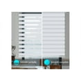 thumbnail image 3 of WYMO Zebra Blinds 26 x 64 INCH - Sheer Horizontal Blinds and Shades for Daytime and Nighttime - Light Filtering Roller Shades for Windows - White - Manual Control Stick, 3 of 8