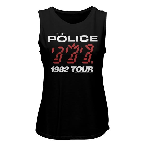 The Police '82 Tour Black Women's Muscle Tank Top