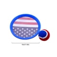 thumbnail image 3 of Patriotic Toss Catch Set for 4th of July; Independence Day Paddle Ball Game; Red White and Blue Memorial Day Kids Outdoor Activity; Backyard Party Toy; American Flag Summer Active Play Gear, 3 of 4