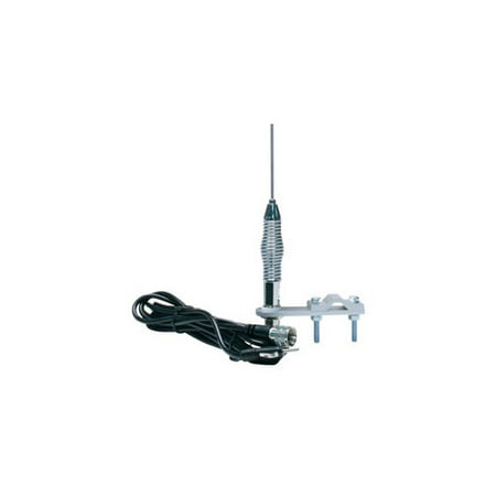 ROADPRO R RP-557 28 AM FM MIRROR MOUNT STAINLESS STEEL ANTENNA KIT WITH 2 SHOCK (Best Am Fm Car Antenna)