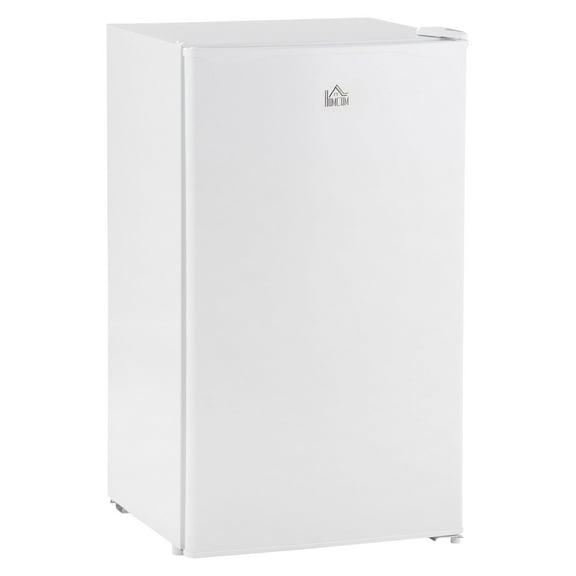 3.2 Cu.Ft Mini Fridge with Freezer, Compact Refrigerator Adjustable Shelves, White - Dorm, Office, Apartment
