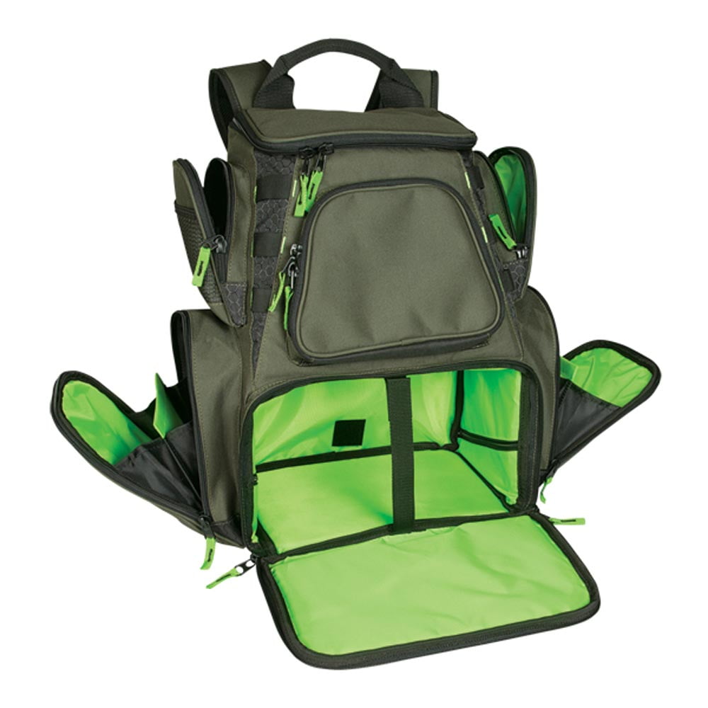 Wild River Fishing Tackle Storage Backpack without Trays, Medium, Green