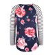 thumbnail image 5 of Mujer Verano Tallas grandes Casual Cuello redondo Suelto Impreso Manga larga Tops Mujer Blusa Fridja czfsfas1991, 5 of 5
