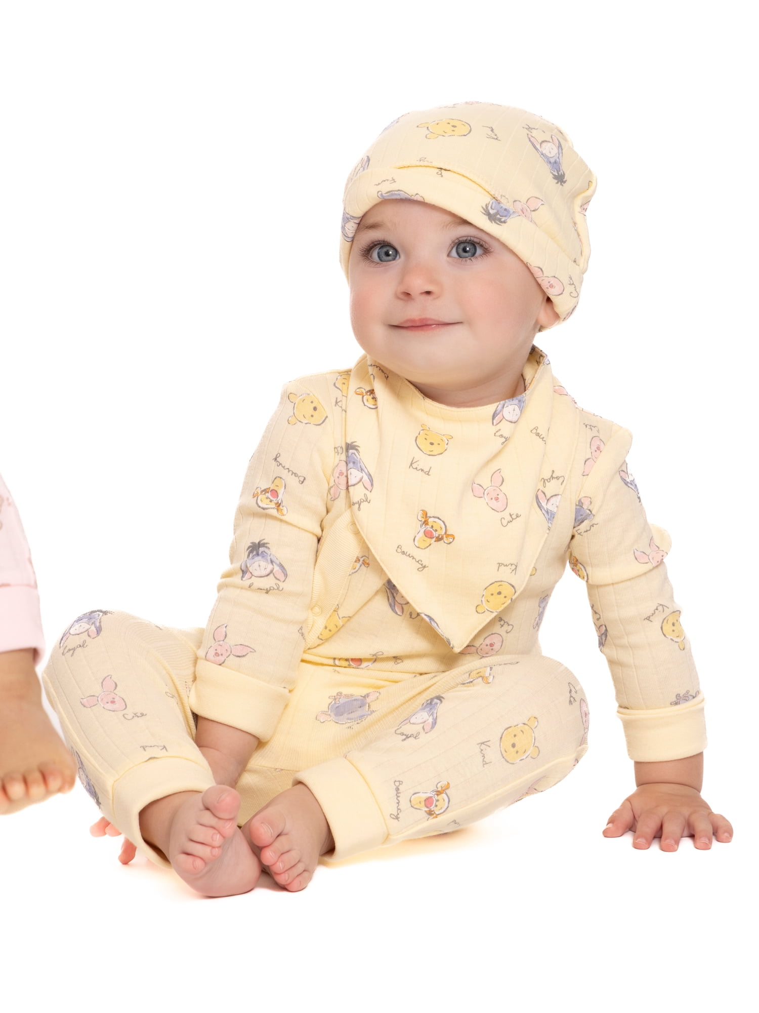 Disney Baby Wishes and Dreams Character Baby Allover Print Take Me Home Set, 4-Piece, Sizes Preemie-6/9 Months