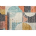thumbnail image 2 of Addison Rugs Mayfield Premium Machine Washable Transitional Geometric Gray Rectangle Rug, 1'8" X 2'6" Machine Washable Transitional Geometric Gray Oversized Sherpa Throw Blanket, 2 of 6