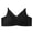 C283/Black, variant on Bras For Women Seamless Latex Bra Wireless Push Up Adjustable Comfort Soft For Everyday Wear Comfort Classic