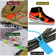 thumbnail image 2 of Cable Tie Labels, 100 Plastic Cable Tie Labels, Self-Locking Brand Label, for Clothing, Shoes, Handbags, Logistics Transport Labels (Different）, 2 of 4