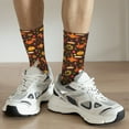 thumbnail image 6 of Logiee Thanksgiving Turkey Print Adult Socks for Men & Women,Calf Socks, Ankle Socks,Boots Socks,Breathable Casual Sock,Unisex Crew Socks, 6 of 6