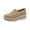 Beige, variant on NOKIO Women's Suede Platform Loafers Breathable Platform Sneakers for Women Wedge Penny Loafers Slip-On Women's High Heeled Casual Shoes Slip On Shoes Comfortable Casual Shoes Loafers
