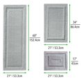 thumbnail image 4 of mDesign Microfiber Bath Mats - 3 Piece Bathroom Rugs - Set of 3 - Gray, 4 of 9