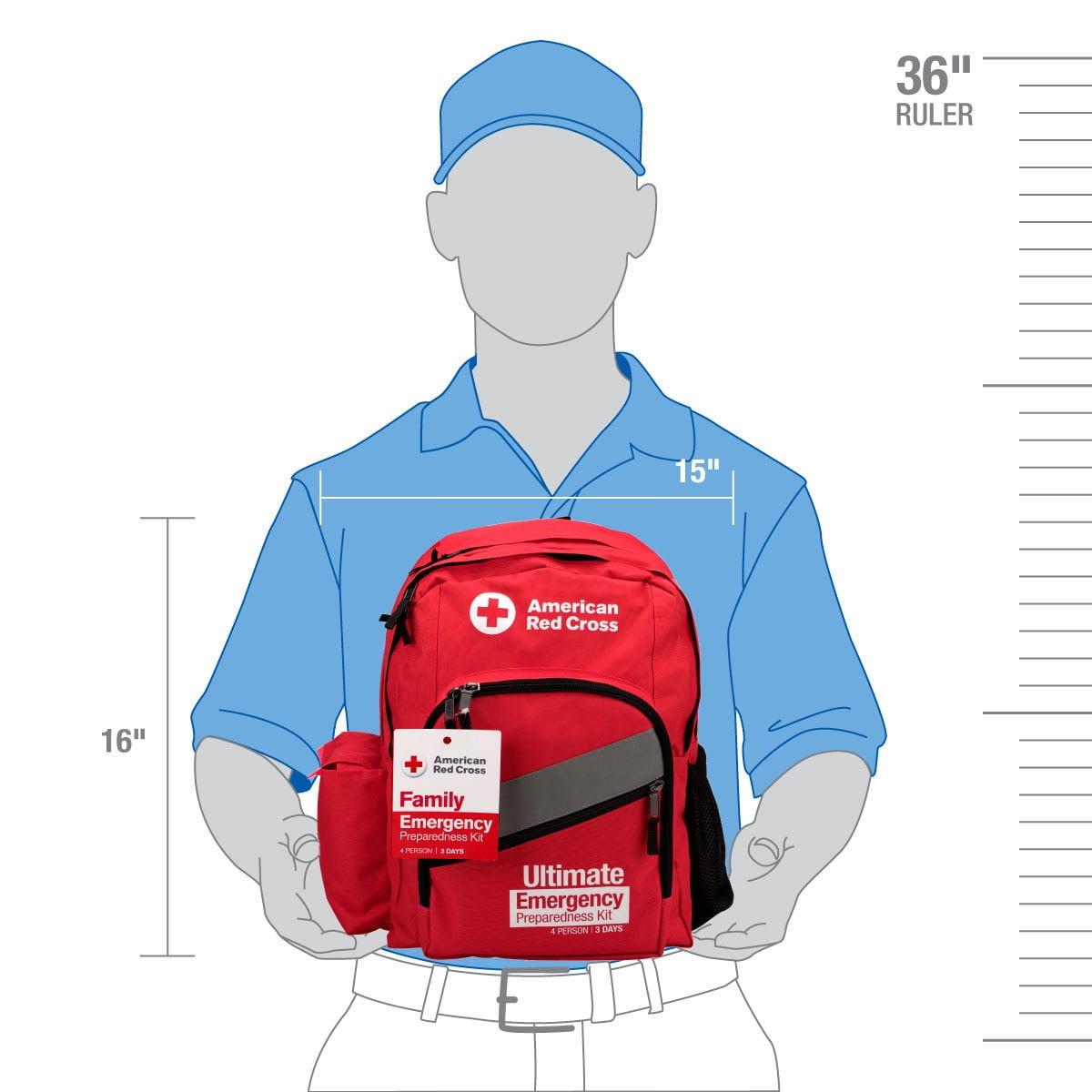 Emergency Preparedness Deluxe 3-Day Backpack