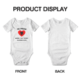 thumbnail image 3 of I'm Proof Mommy Can't Resist Albanian Guys Cute Baby Bodysuit Baby Clothes (White, 18-24 Months), 3 of 5