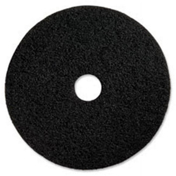 Black Floor Stripping Pad, Black - 5 Per Carton - 16 in.