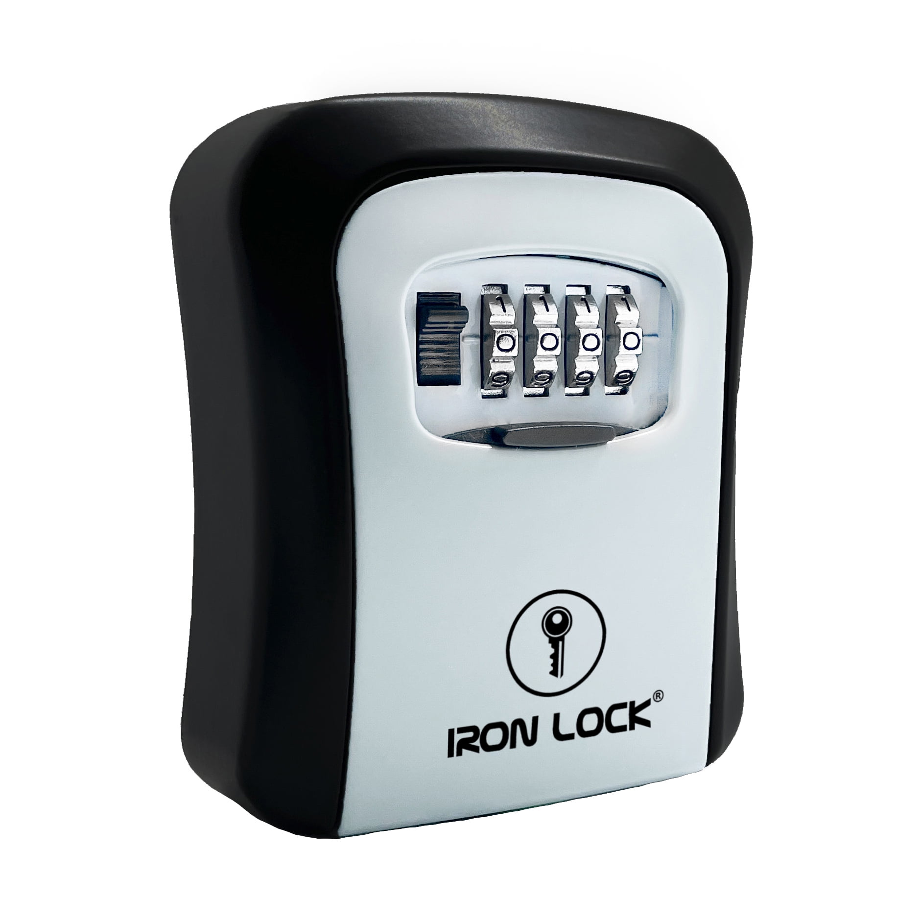 Iron Lock Medium WallMounted Key Lock Box 4Digit Combination Code