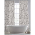 thumbnail image 5 of Black Grey Branches Sheer Curtains 84 Inch Length 2 Panels Set - Light Filtering Window Treatments, Vintage Art Farmhouse Rod Pocket Semi Curtains for Living Room/Bedroom/Kitchen Décor, 104"W x 84"L, 5 of 7