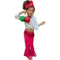 thumbnail image 4 of Daisy Del Sol Little Girls Velvet Boho Bell Bottom Stretch Legging Flared Pants Toddler Childrens Kids 2T-8, 4 of 5