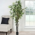 thumbnail image 4 of Pure Garden 5-Foot Artificial Japanese Bamboo Tree in 5-inch Pot (Green), 4 of 5