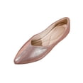 thumbnail image 1 of Zapatos Casuales de las Mujeres Metálicos Punta Del Dedo Del Pie Planos, Punta Del Dedo Del Pie Planos Suaves Suela Brillante Mochilas, 1 of 9