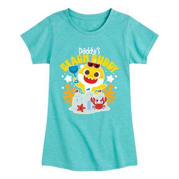 Baby Shark - Daddy's Beach Buddy Toddler Short Sleeve Graphic T-Shirt
