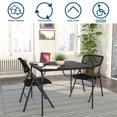 thumbnail image 2 of COSCO XL 38.5" Fold-in-Half Card Table w/ Handle, Black, Indoor & Outdoor, Portable, Wheelchair Accessible, Camping, Tailgating, & Crafting Folding Table, 2 of 8
