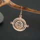 thumbnail image 4 of Serie de collares y pendientes con forma de reloj de arena, moderno y minimalista, cadena para suéter, 4 of 5