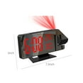 thumbnail image 3 of Clearance! VALSEEL Projection Alarm Clock, Multifunctional LED Temperature and Humidity Display, Intelligent Electronic Clock, Time Memory, Bedroom Desk Clock, 3 of 7