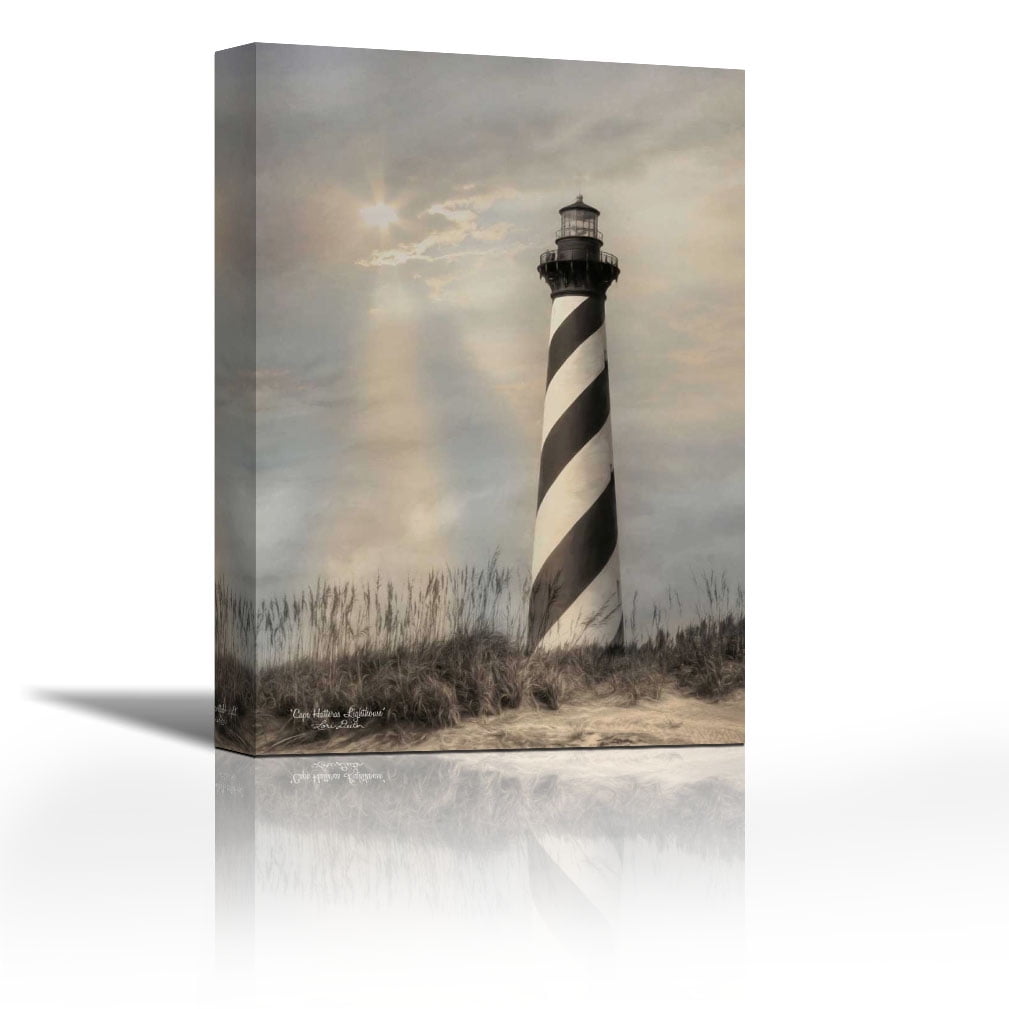 Cape Hatteras Lighthouse Contemporary Fine Art Giclee on Canvas