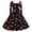 Red, variant on Wyzesi White Dresses for Graduation Midi Christmas Women's Classic Tea Dress Long Sleeve Dress with Belt Swing Party Dresses Christmas Pajamas Costume