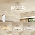 thumbnail image 2 of Gymax Ceiling Fan w/ Lights & Remote 3000-6500K Modern Flush Mount LED Fan Light, 2 of 10